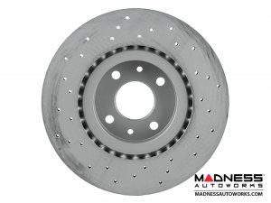 FIAT 500 Brake Rotors (2) - Front - Zimmermann - Sport Cross Drilled